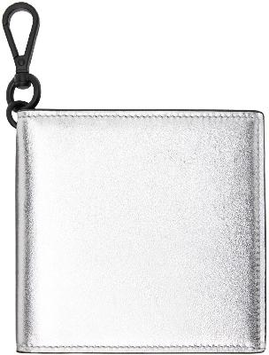 Alexander McQueen Silver Leather Bifold Wallet