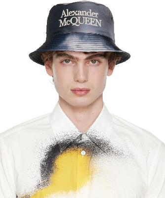 Alexander McQueen Gray Sky Bucket Hat