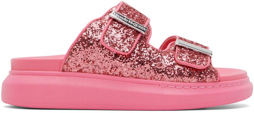 Alexander McQueen Pink Oversized Hybrid Sandals