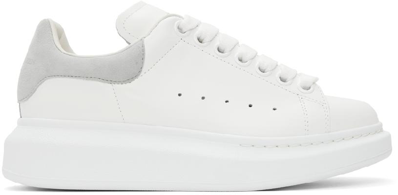 Alexander McQueen White & Grey Oversized Sneakers