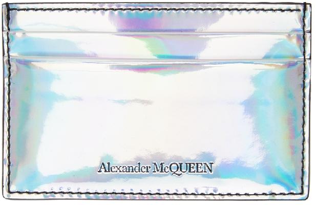 Alexander McQueen Silver Blake Card Holder