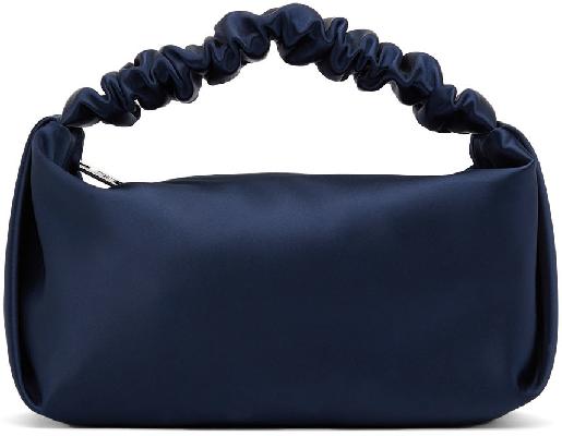 Alexander Wang Blue Mini Scrunchie Top Handle Bag