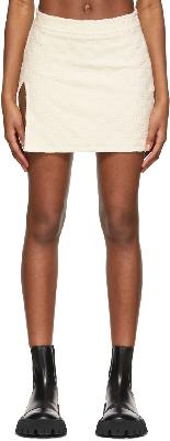AMBUSH Off-White Cotton Mini Skirt