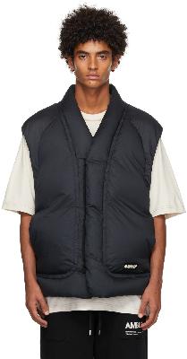 AMBUSH Black Down Cotton Vest