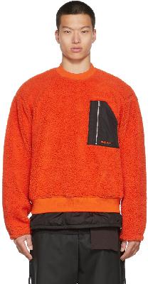 AMBUSH Orange Wool Fleece Sweatshirt