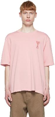 AMI Alexandre Mattiussi Pink Ami De Cœur T-Shirt