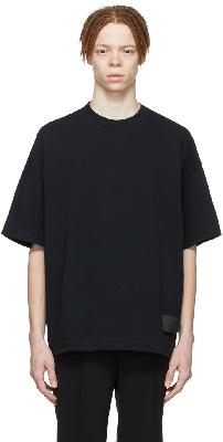 AMI Alexandre Mattiussi Black Organic Cotton T-Shirt