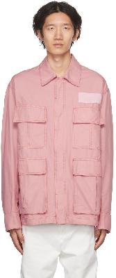 AMI Alexandre Mattiussi Pink Oversized Jacket