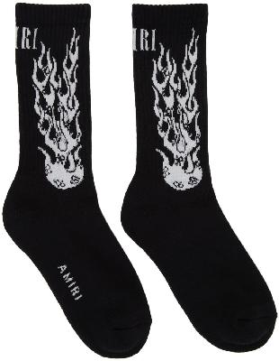 AMIRI Black Flames Socks