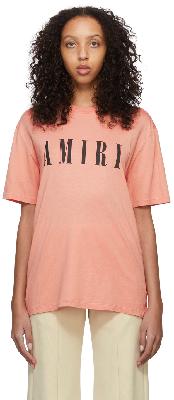 AMIRI Pink Core Logo T-Shirt
