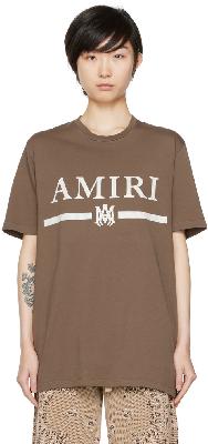 AMIRI Brown MA Bar T-Shirt