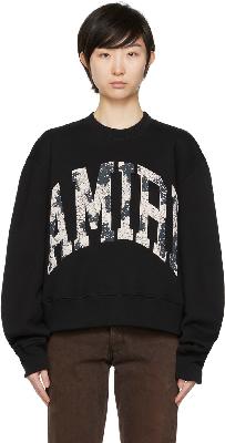 AMIRI Black Collegiate Sweatshirt