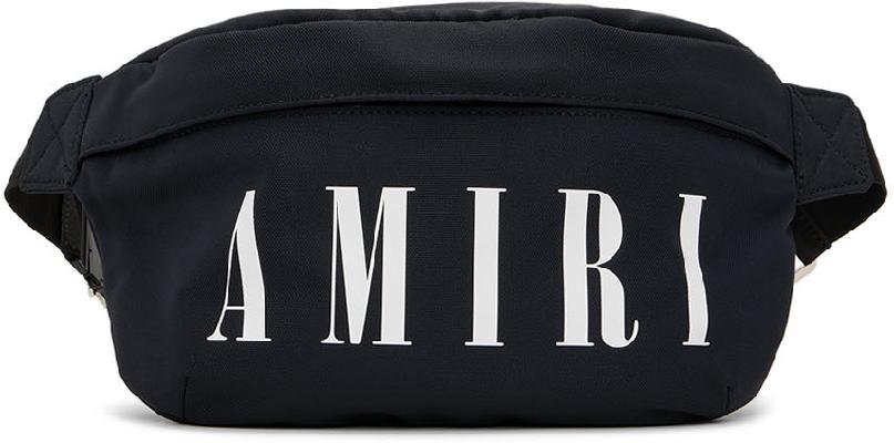 AMIRI Black Nylon Bum Bag