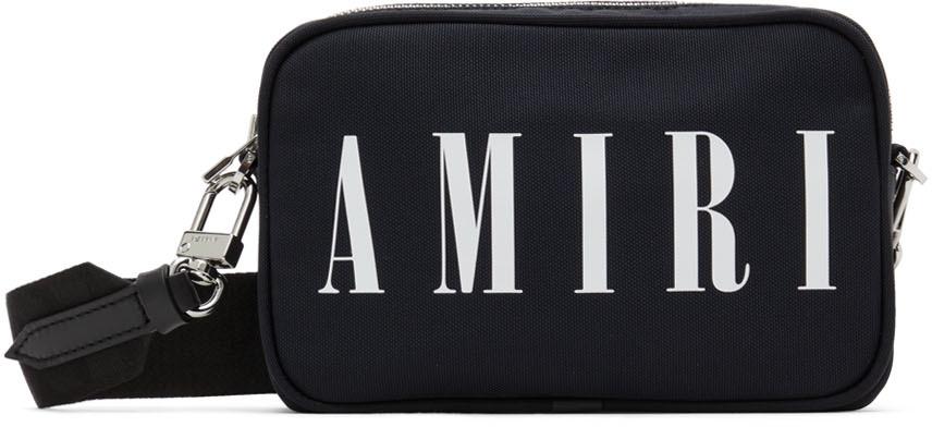 AMIRI Black Nylon Camera Messenger Bag