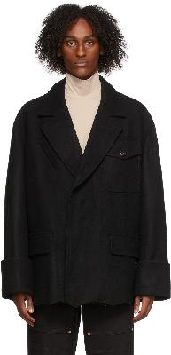 Andersson Bell Black Raw Cut Francis Coat