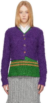 Andersson Bell Purple Wool Zelda Cardigan