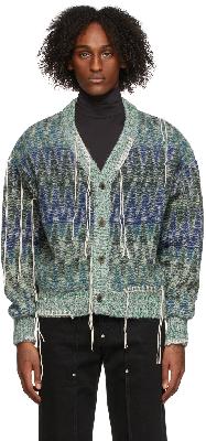 Andersson Bell Blue & Green Heavy Milton Cardigan