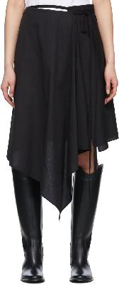 Ann Demeulemeester Black Fenna Midi Skirt
