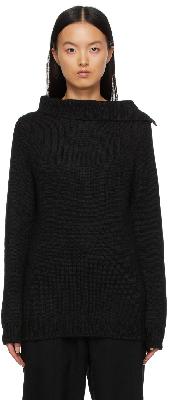 Ann Demeulemeester Black Bel Sweater