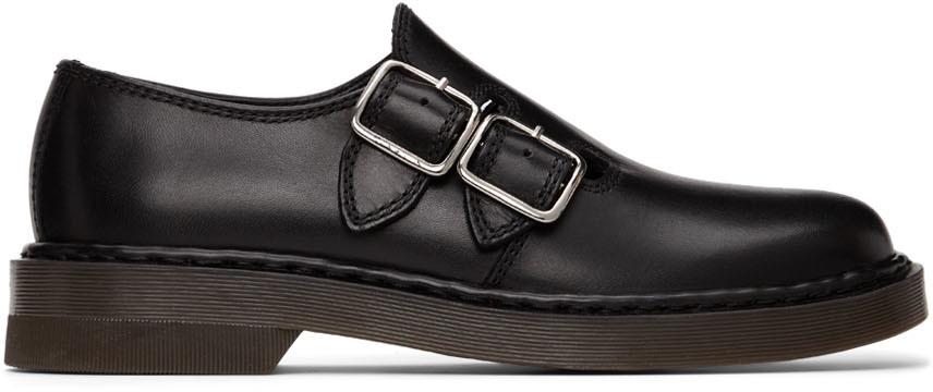 A.P.C. Black Leather Romane Mary-Jane Loafers