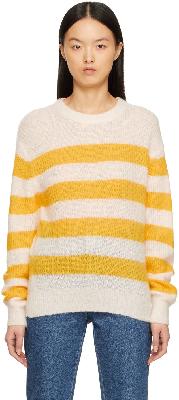 A.P.C. Yellow & Off-White Lia Sweater