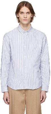 A.P.C. White & Blue Felix Shirt