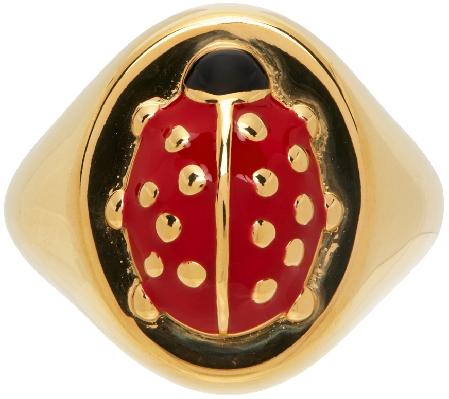 A.P.C. Gold Coccinelle Ring