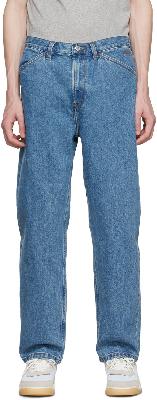 A.P.C. Blue Marian Wide Straight Jeans