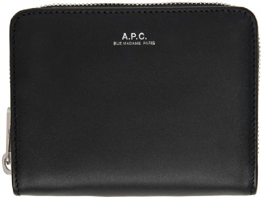 A.P.C. Black Emmanuel Compact Wallet