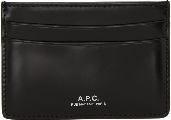 A.P.C. Black Andre Card Holder