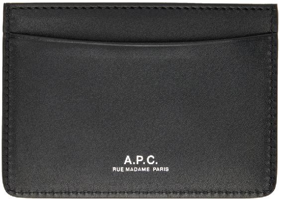 A.P.C. Black Andre Card Holder