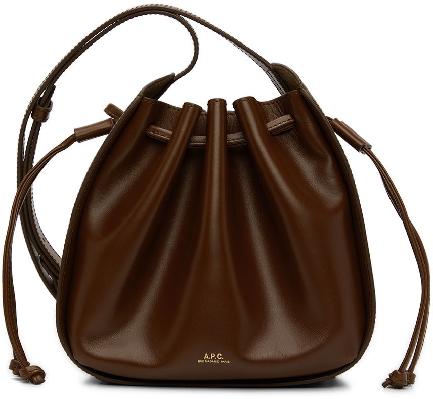 A.P.C. Brown Small Courtney Shoulder Bag