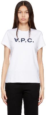 A.P.C. White Organic Cotton T-Shirt