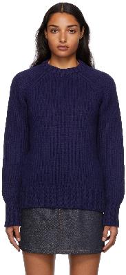 A.P.C. Blue Suzanne Koller Edition Oversized Sweater