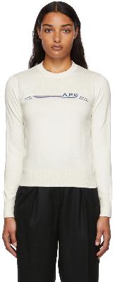 A.P.C. Off-White Eponyme Logo Sweater