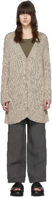 Arch The Taupe Silk Cardigan