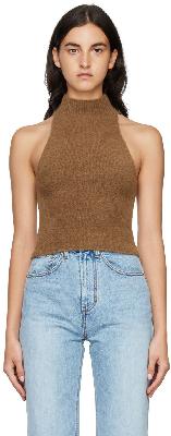 Arch The Brown Sleeveless Turtleneck