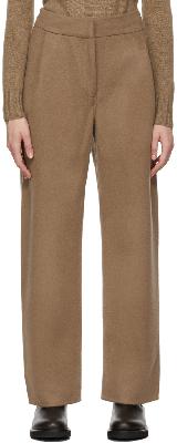 Arch The Brown Front Tucks Trousers