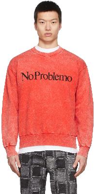 Aries Red 'No Problemo' Sweatshirt