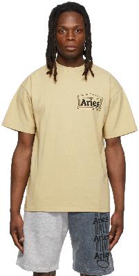 Aries Beige Temple T-Shirt