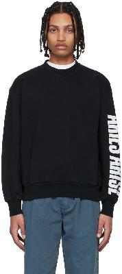 Aries Black Cotton Sweatshirt