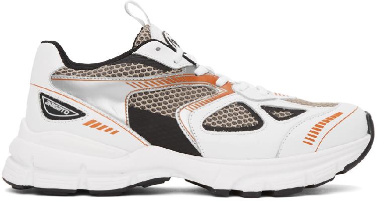 Axel Arigato White & Orange Marathon HD Sneakers