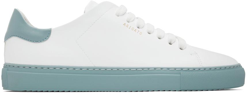 Axel Arigato White & Blue Clean 90 Sneakers