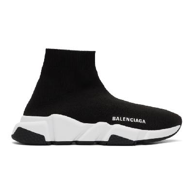 Balenciaga Black & White Speed Sneakers
