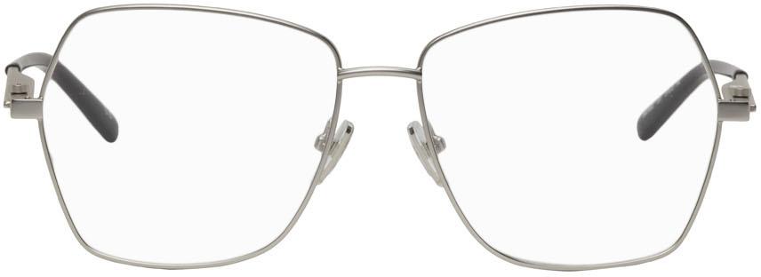 Balenciaga Silver Geometric Butterfly Glasses