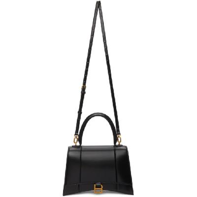 Balenciaga Black Shiny Medium Hourglass Bag