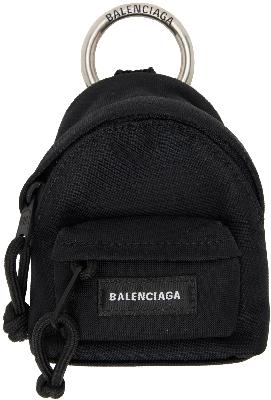 Balenciaga Black Micro Backpack Keyring