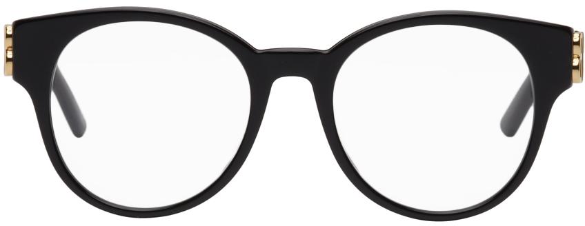 Balenciaga Black Round Optical Glasses