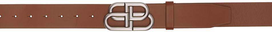 Balenciaga Brown BB Extra Large Belt