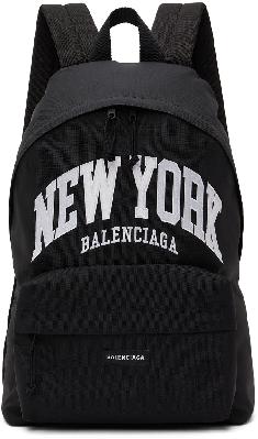 Balenciaga Black New York Cities Backpack